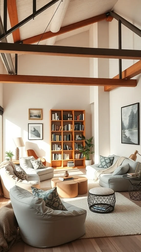 Reading Loft Full of Books