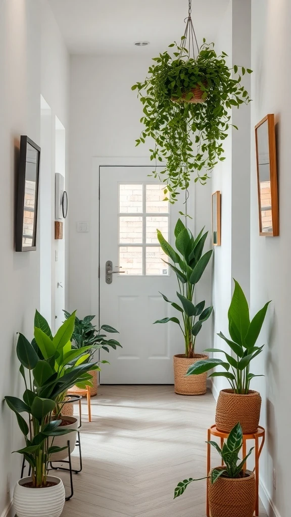 Green Plants That Bring the Hallway to Life