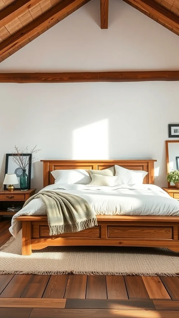 Farmhouse-Style Bed Frame