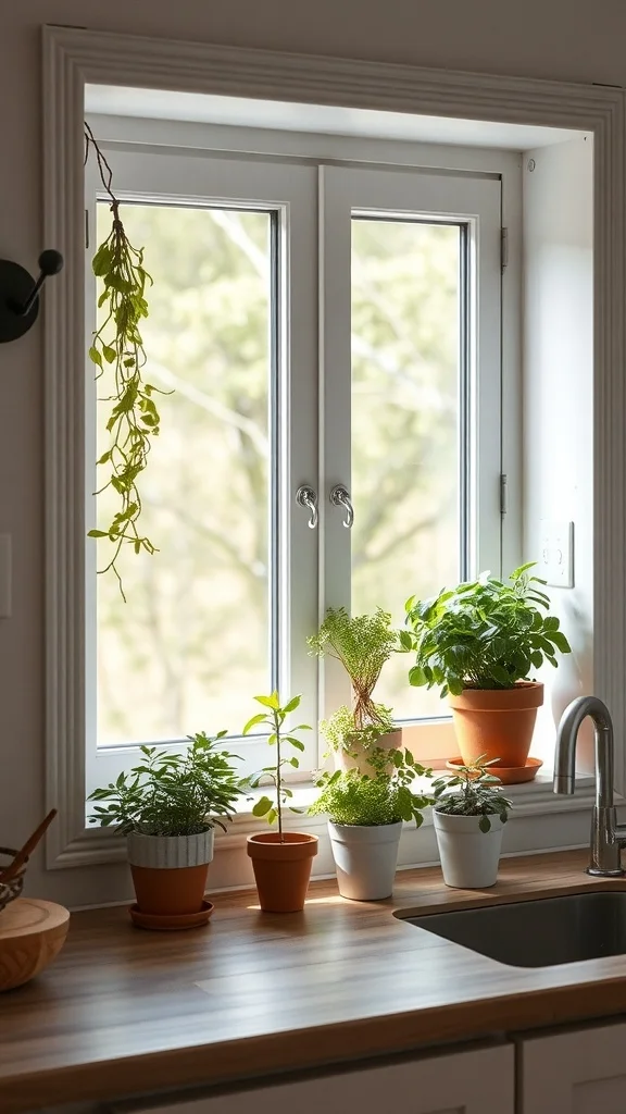 Windowsill Herb Gardens