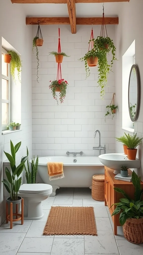 Hanging Plants for Fresh Feel