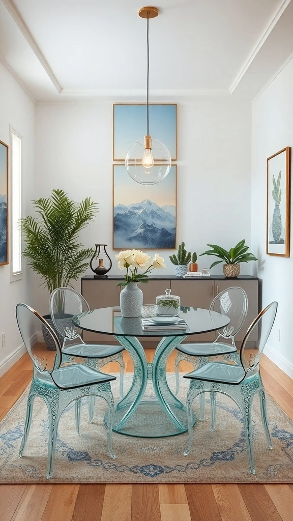 Creative Small Dining Room Ideas to Maximize Space - Transparent Furniture