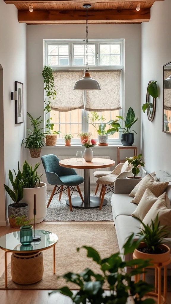 Creative Small Dining Room Ideas to Maximize Space - Incorporating Plants for Freshness