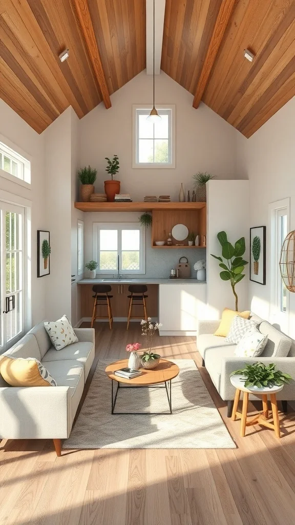 Tiny House with Community Living Spaces