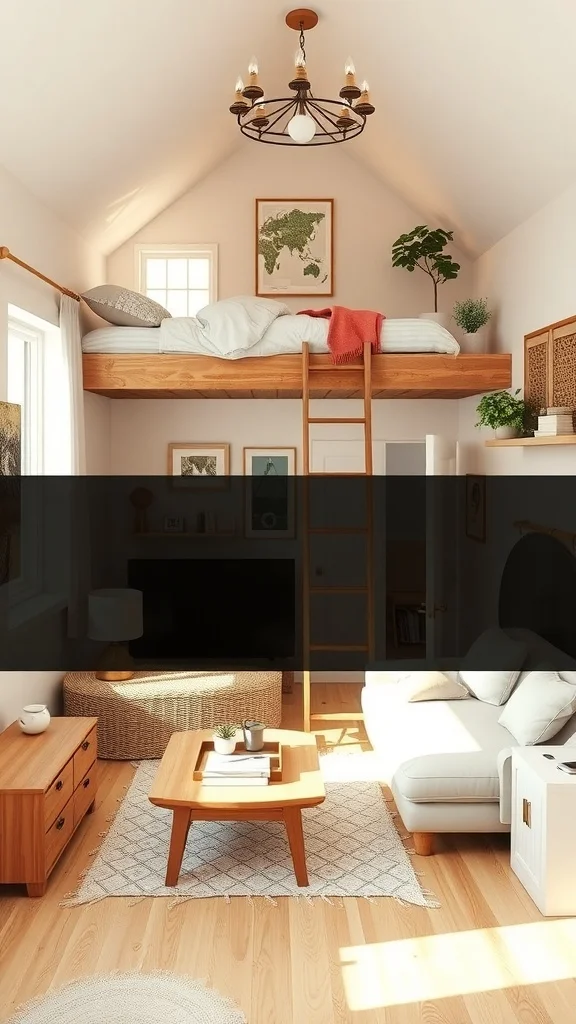 Lofted Bedrooms for Efficient Use of Vertical Space