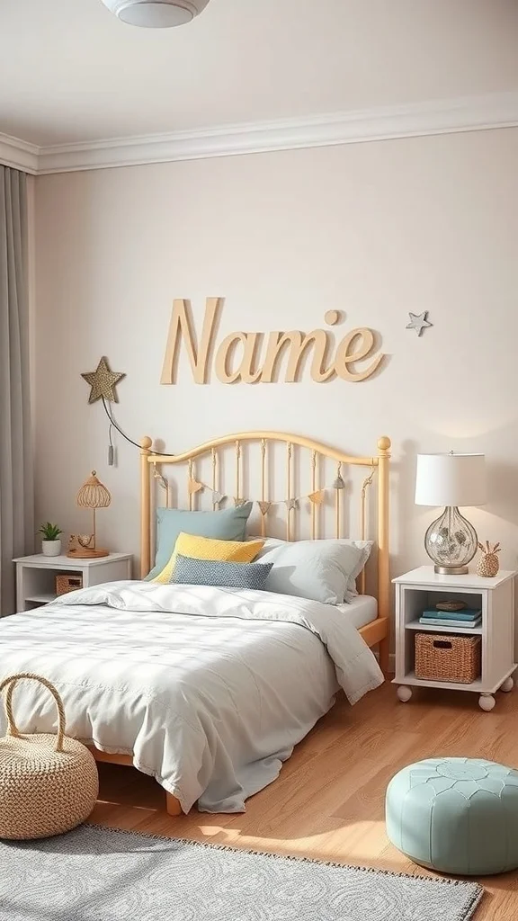 Name Letters Above the Bed
