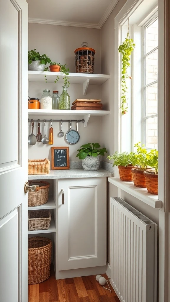 A Mini Herb Garden Right in Your Pantry