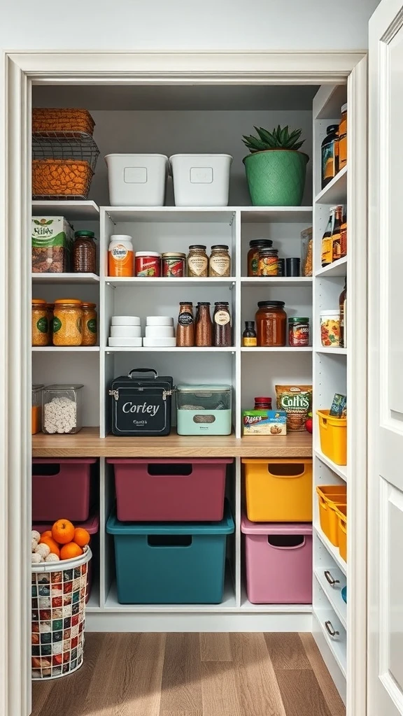 Color-Coded Bins for Quick Finds