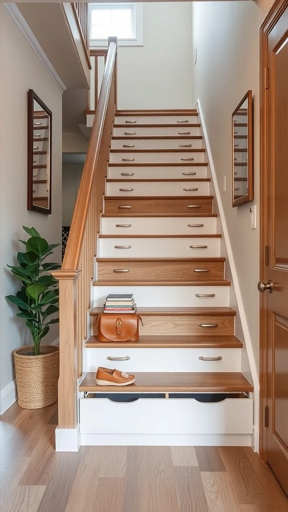 Drawers Built Right Into the Steps