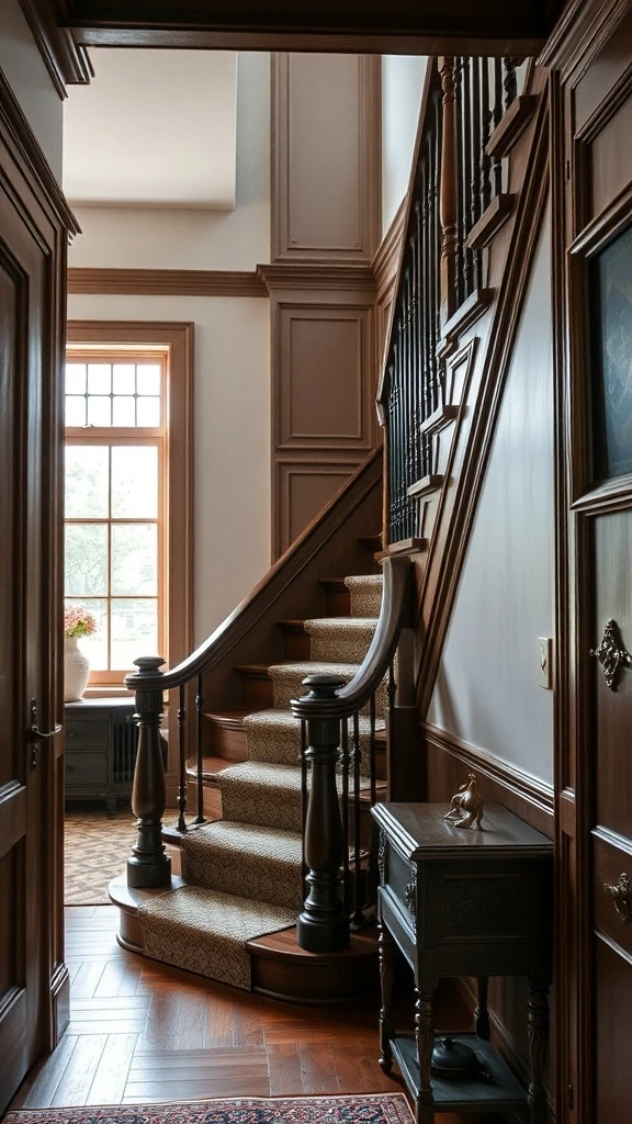 A Vintage Staircase with Timeless Charm