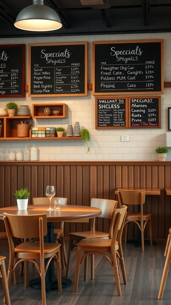 Chalkboard Menus and Signage