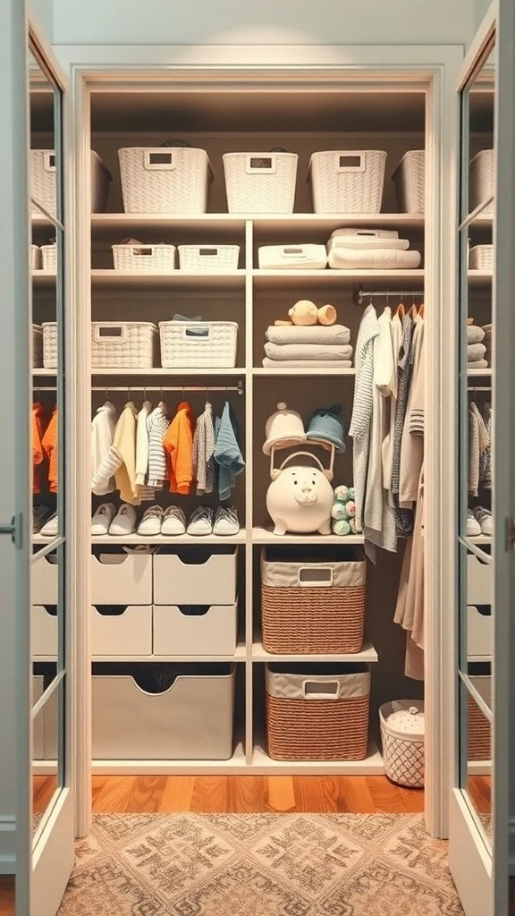 A Closet Organized to Perfection