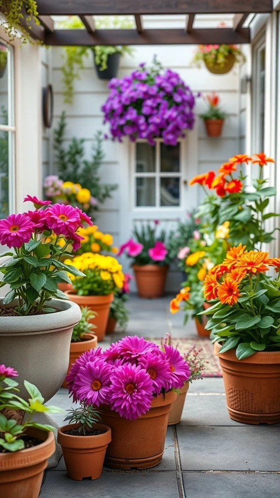 Colorful Container Gardens