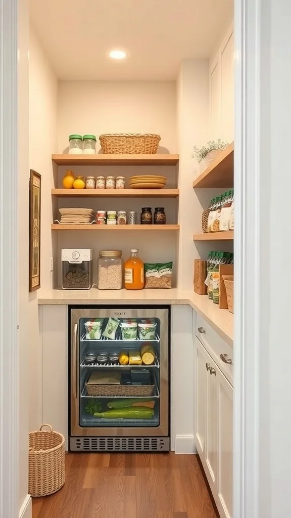 Adding a Mini Fridge for Fresh Items