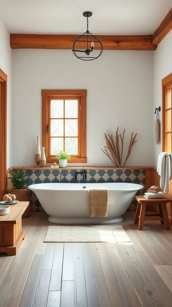 Serene Rustic Bathrooms