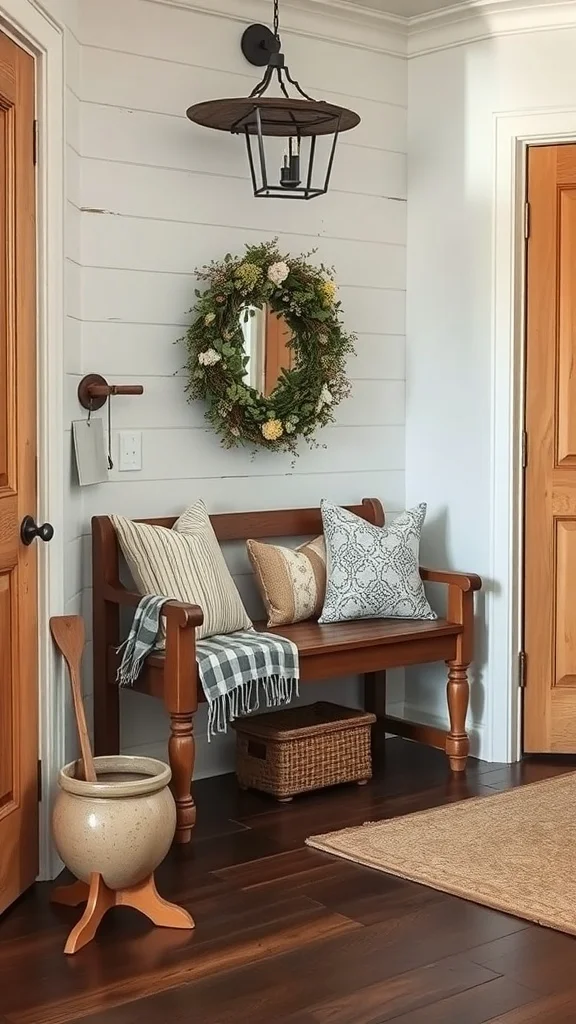 Charming Entry Bench