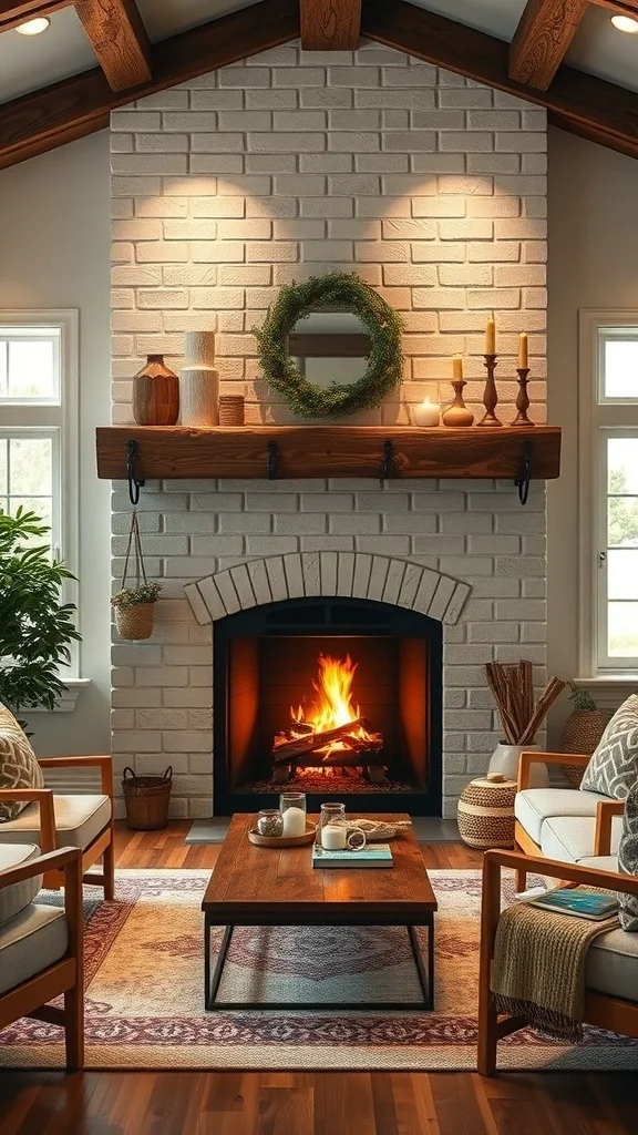 Cozy Fireplace Mantels