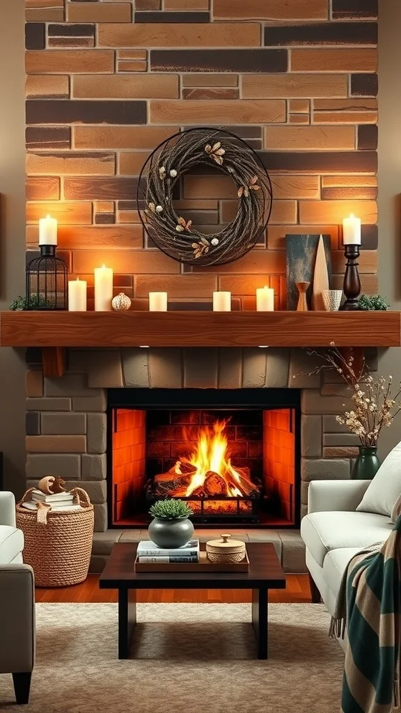 Cozy Fireplaces and Mantels