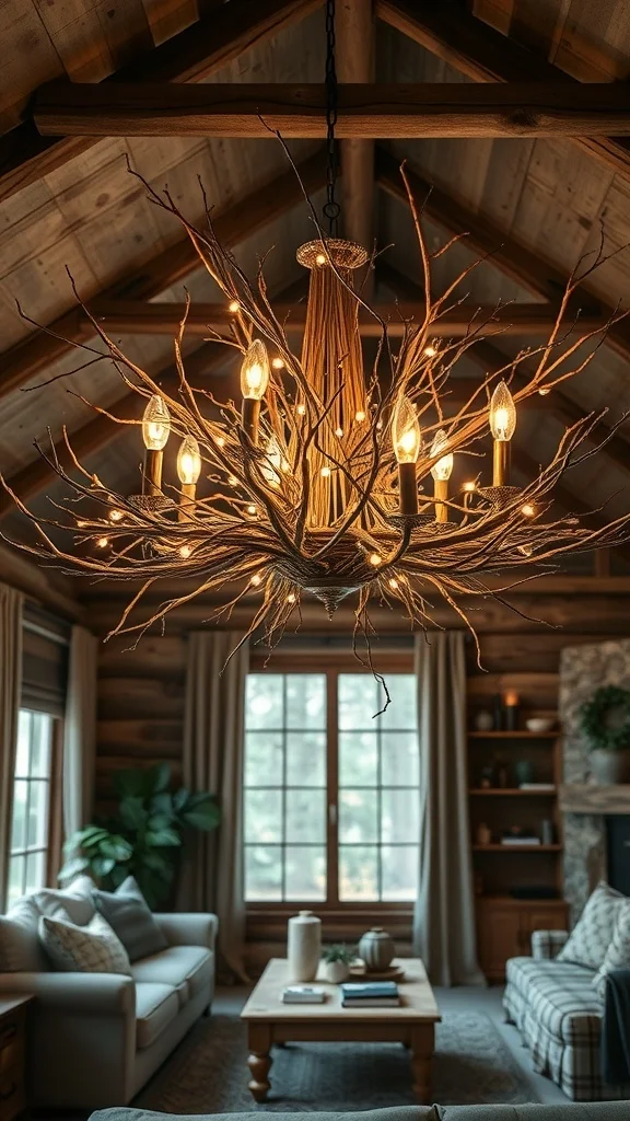 Rustic Chandeliers with Nature Elements