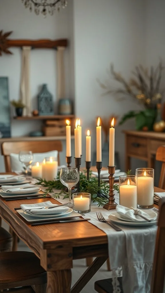Candlelit Table Settings