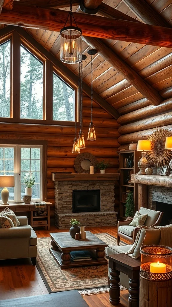 Log Cabin Lighting Ideas