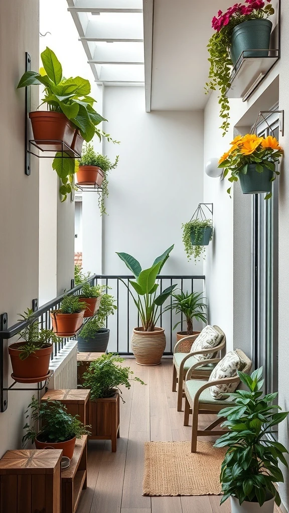 A Vertical Garden That Goes Up Instead of Out