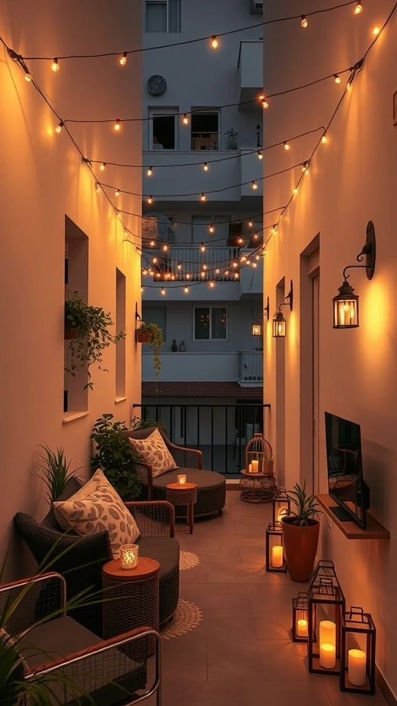 String Lights That Set the Evening Mood