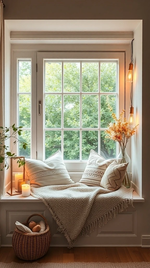 Window Seat with Soft Lighting