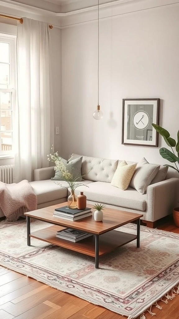 Soft Rug and Low Table