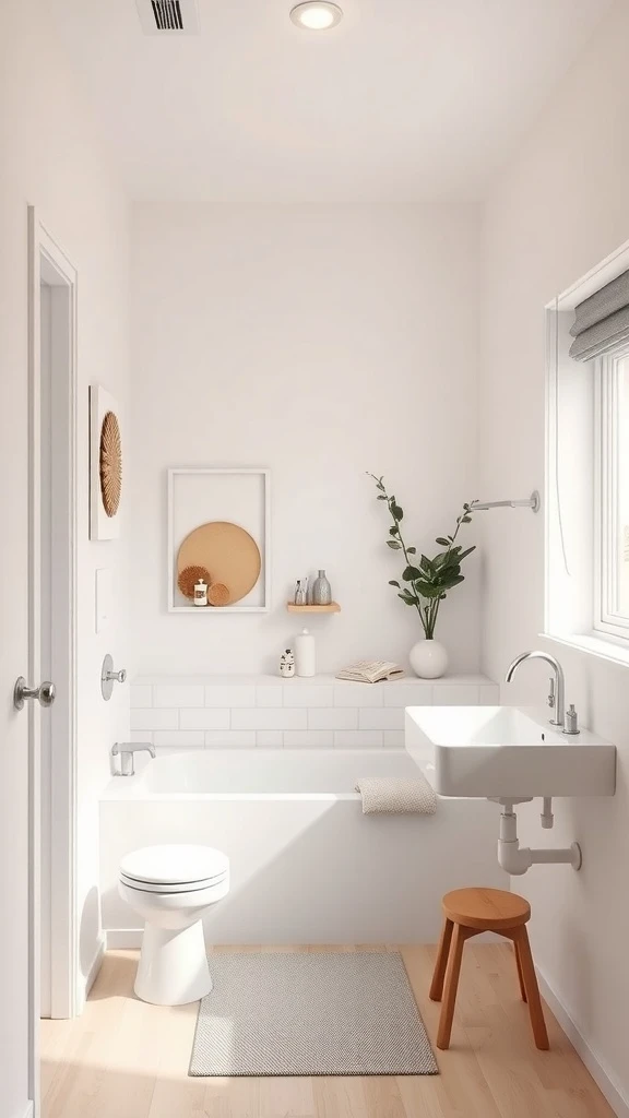 A Clean Minimalist Bathroom That Breathes