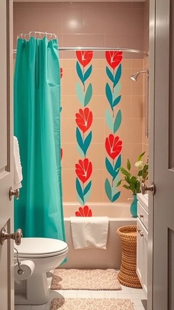 A Shower Curtain That Steals the Show