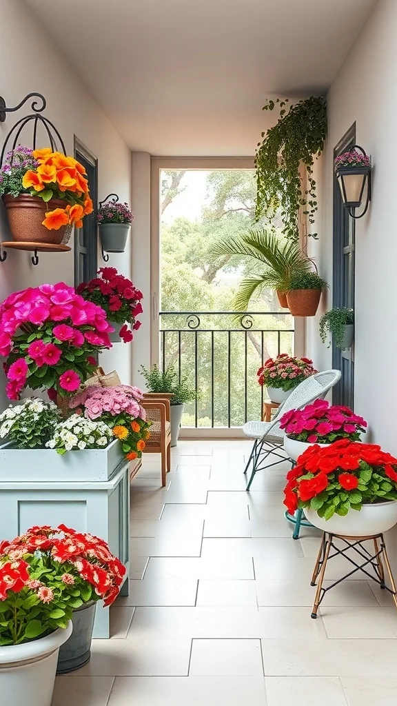 Bright Flower Boxes