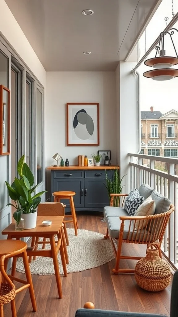 Simple Balcony Bar Setup