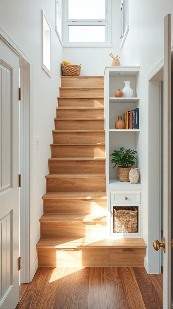 Hidden Storage Under the Stairs